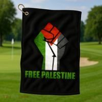 Free Palestine Supports Palestine And Arab Gift Golf Towel thumb 1