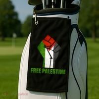 Free Palestine Supports Palestine And Arab Gift Golf Towel thumb 2