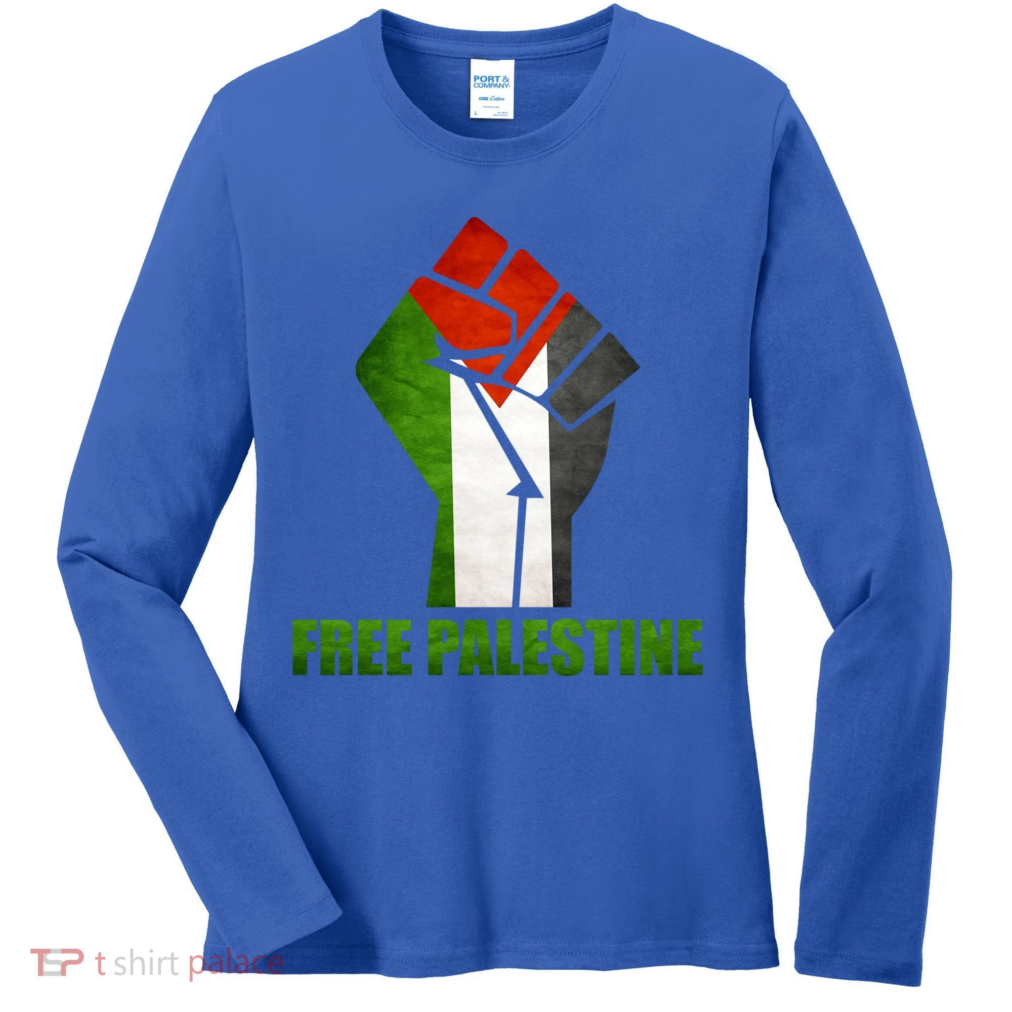 Free Palestine Supports Palestine And Arab Gift Women's Long Sleeve Shirt