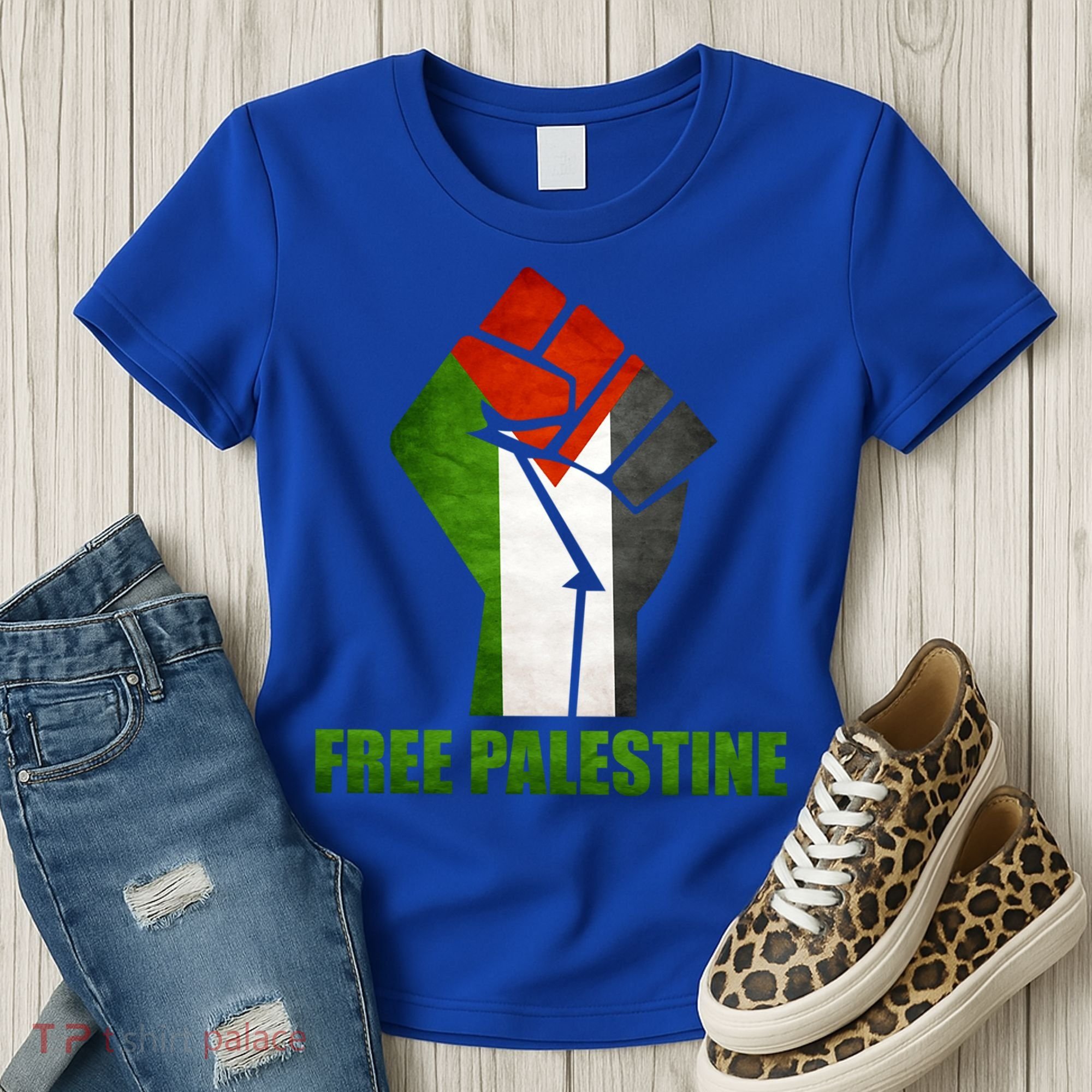 Free Palestine Supports Palestine And Arab Gift Women's T-Shirt