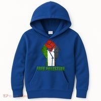 Free Palestine Supports Palestine And Arab Gift Kids Hoodie thumb 0
