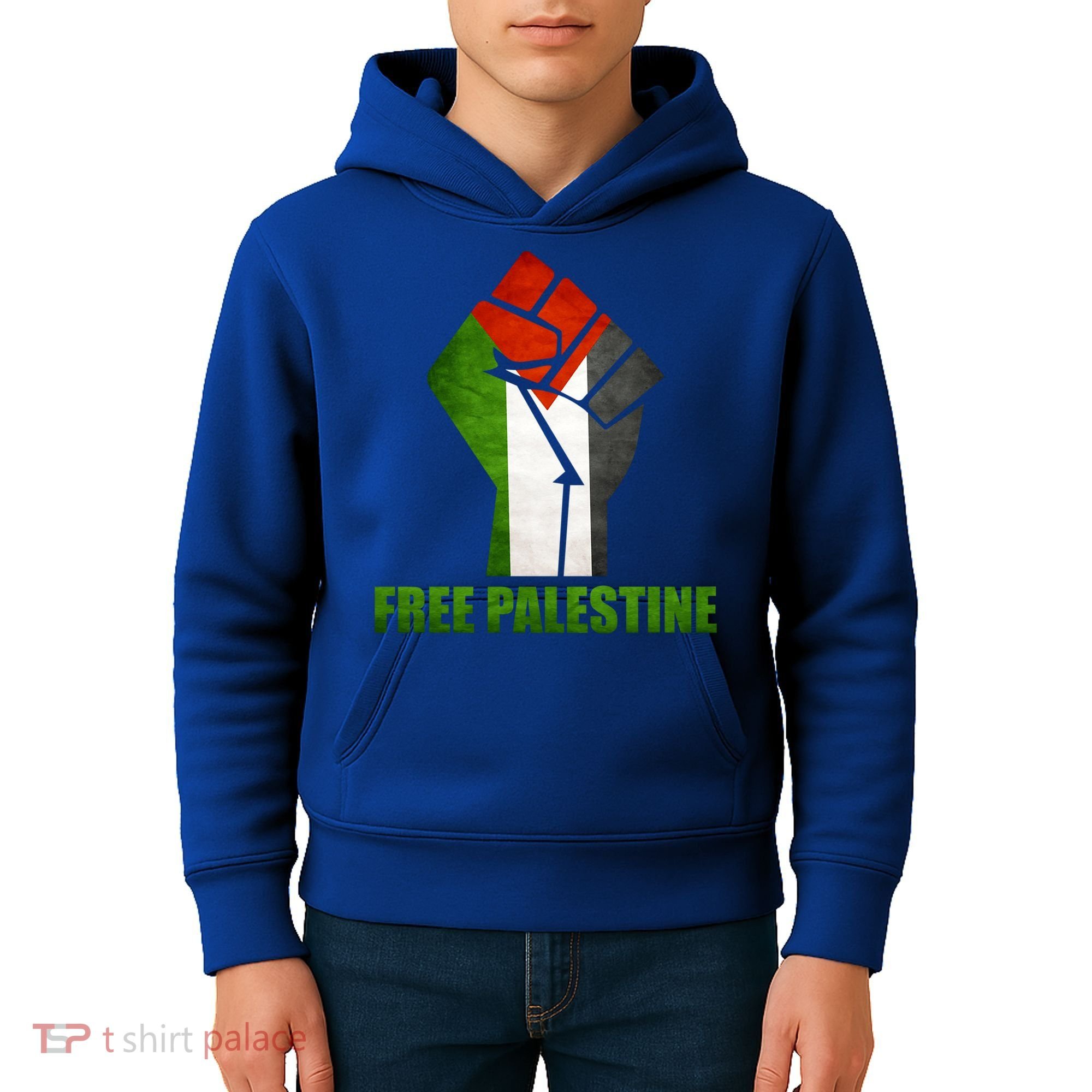 Free Palestine Supports Palestine And Arab Gift Kids Hoodie