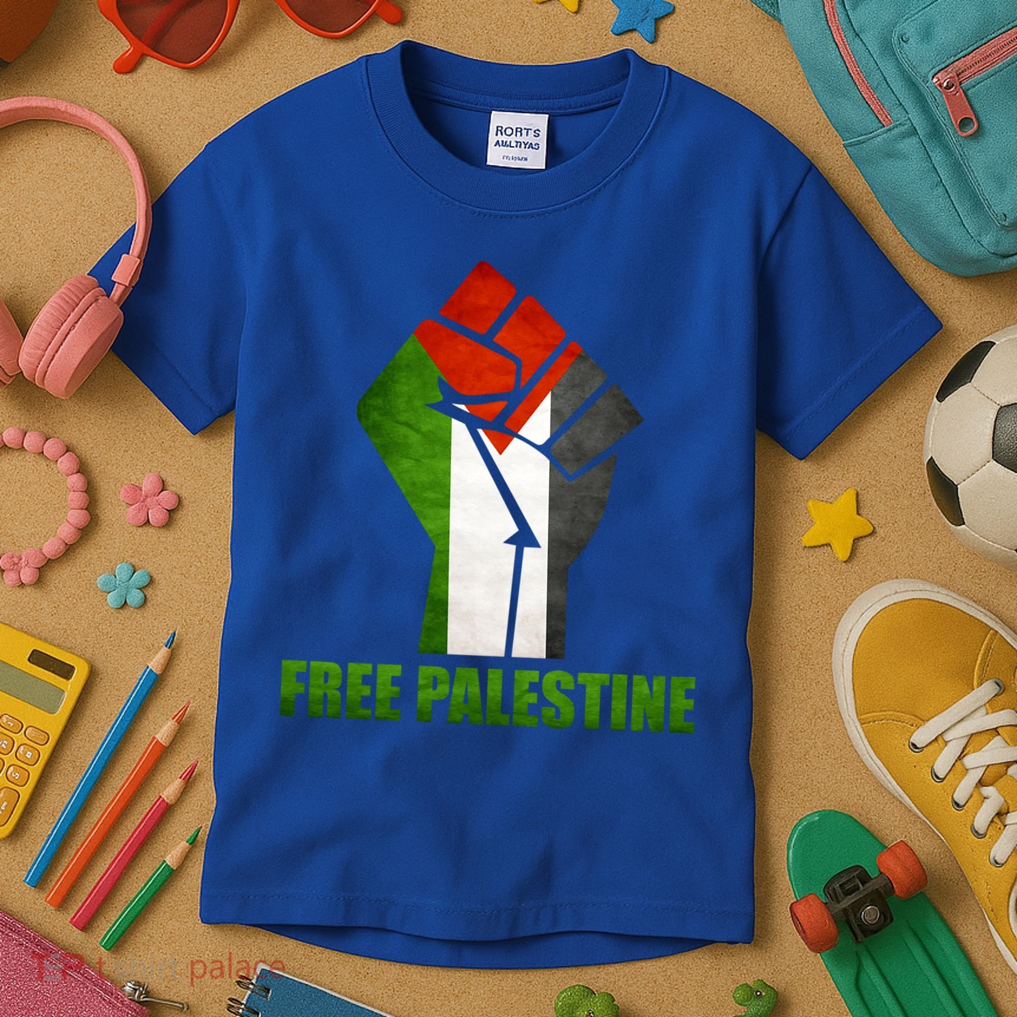 Free Palestine Supports Palestine And Arab Gift Kids T-Shirt