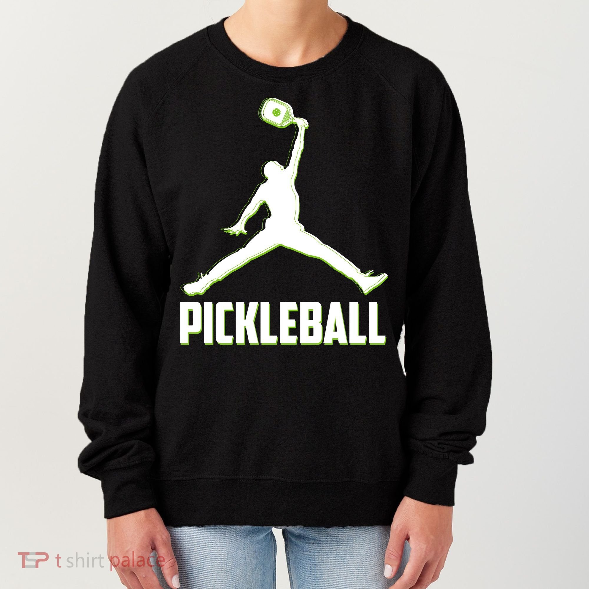 Funny Pickleball Sports Logo Women's Sweatshirt