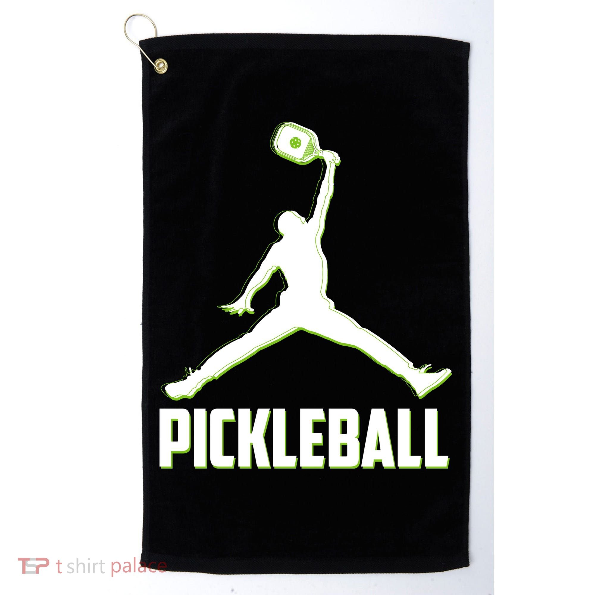 Funny Pickleball Sports Logo Golf Towel