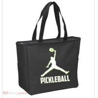 Funny Pickleball Sports Logo Tote Bag thumb 2