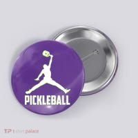 Funny Pickleball Sports Logo Button thumb 0