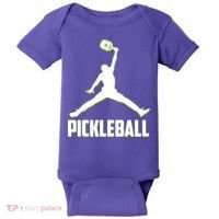 Funny Pickleball Sports Logo Baby Bodysuit thumb 0