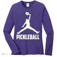 Funny Pickleball Sports Logo Women's Long Sleeve Shirt thumb 0