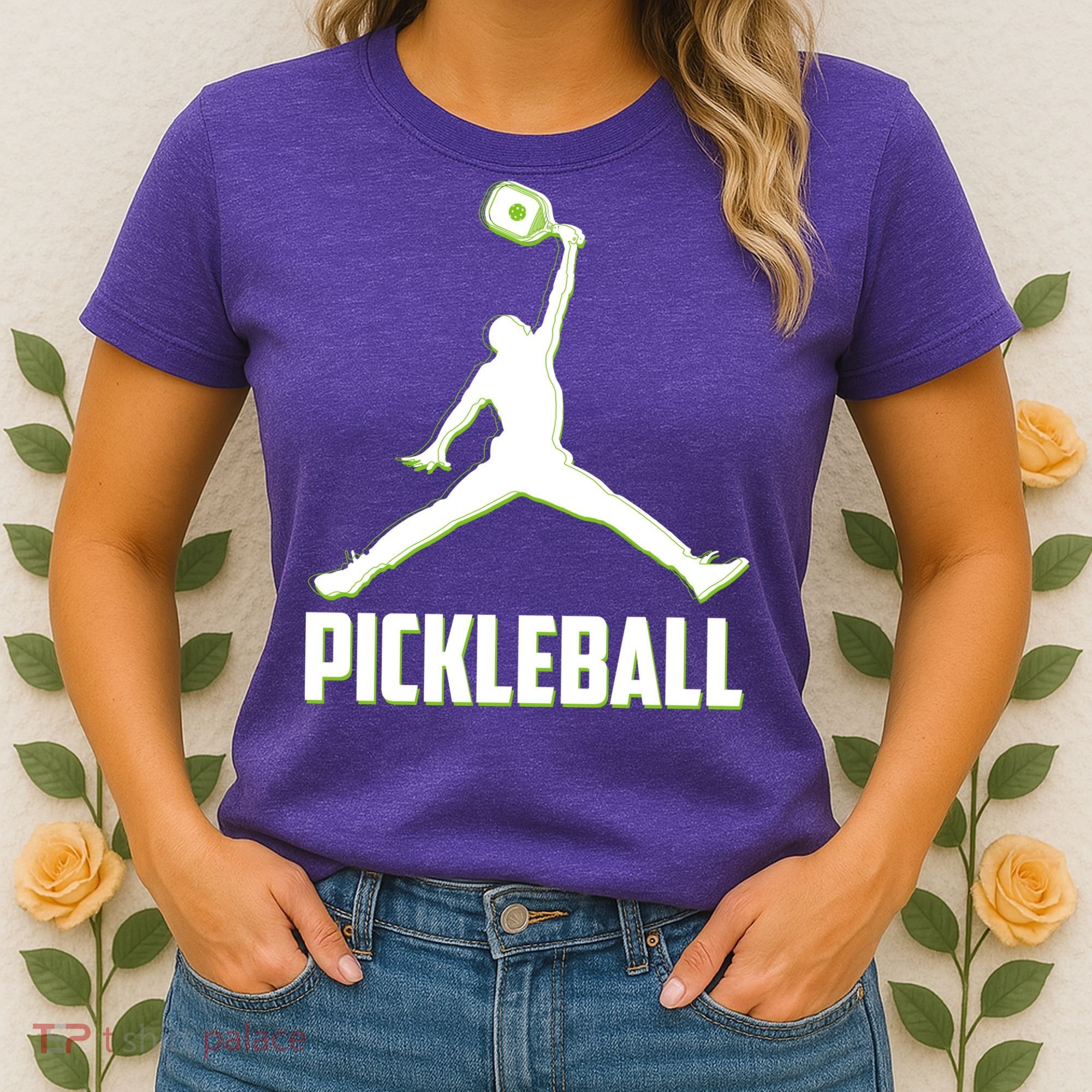 Funny Pickleball Sports Logo Women's T-Shirt