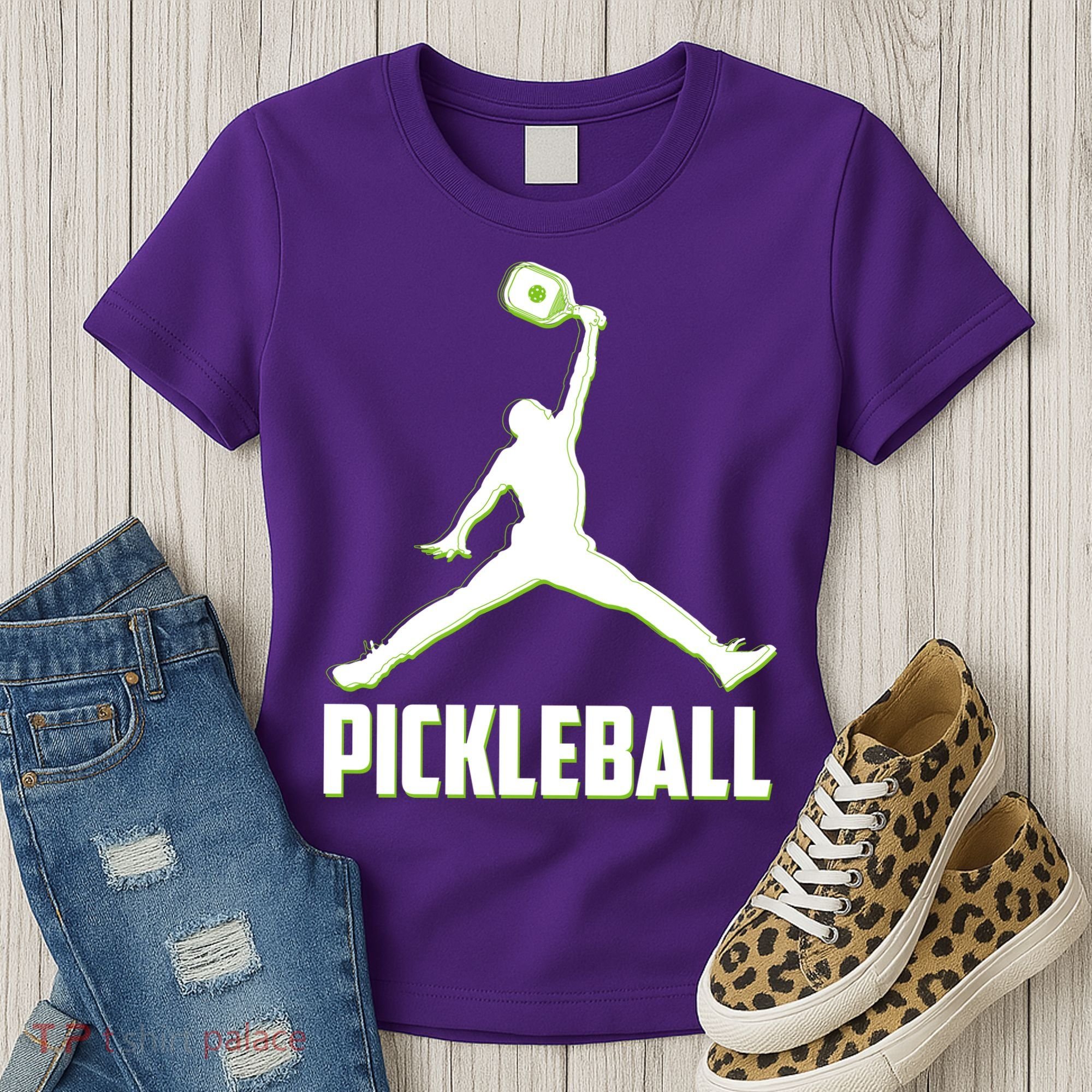 Funny Pickleball Sports Logo Women's T-Shirt