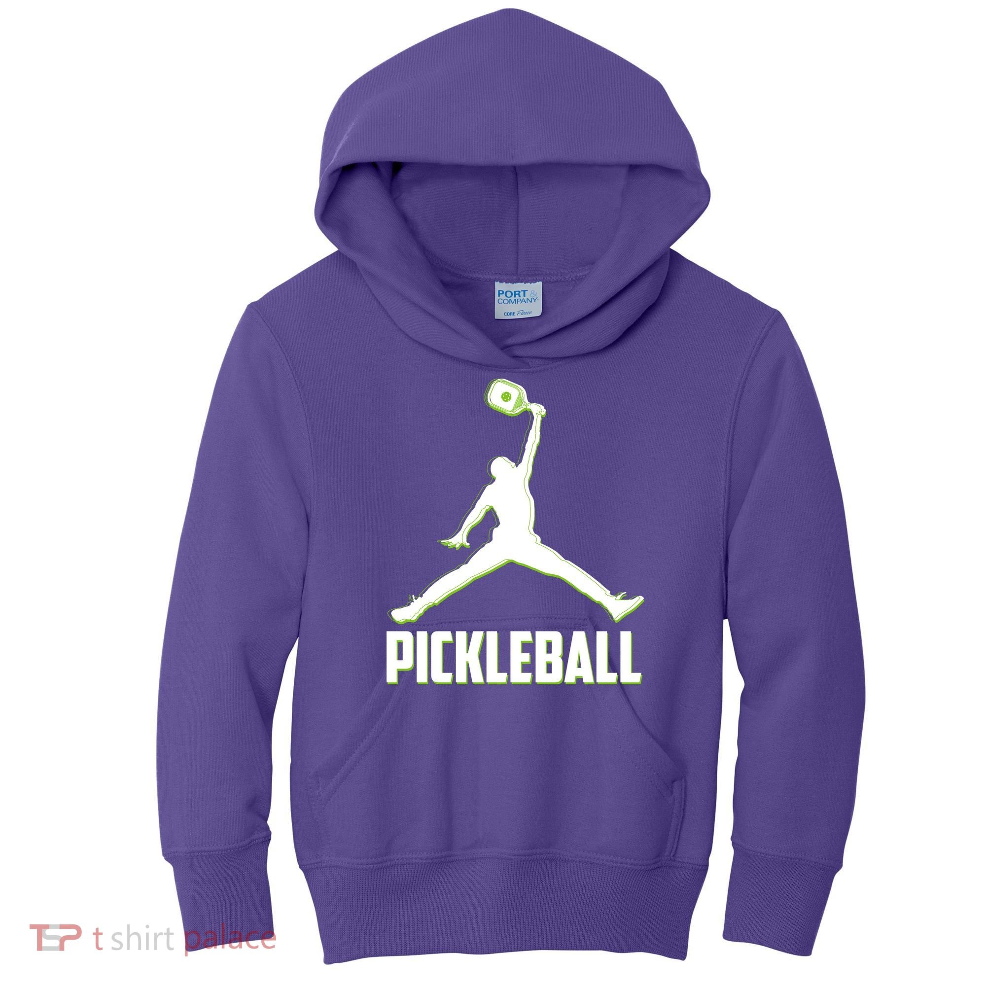 Funny Pickleball Sports Logo Kids Hoodie