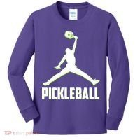 Funny Pickleball Sports Logo Kids Long Sleeve Shirt thumb 0
