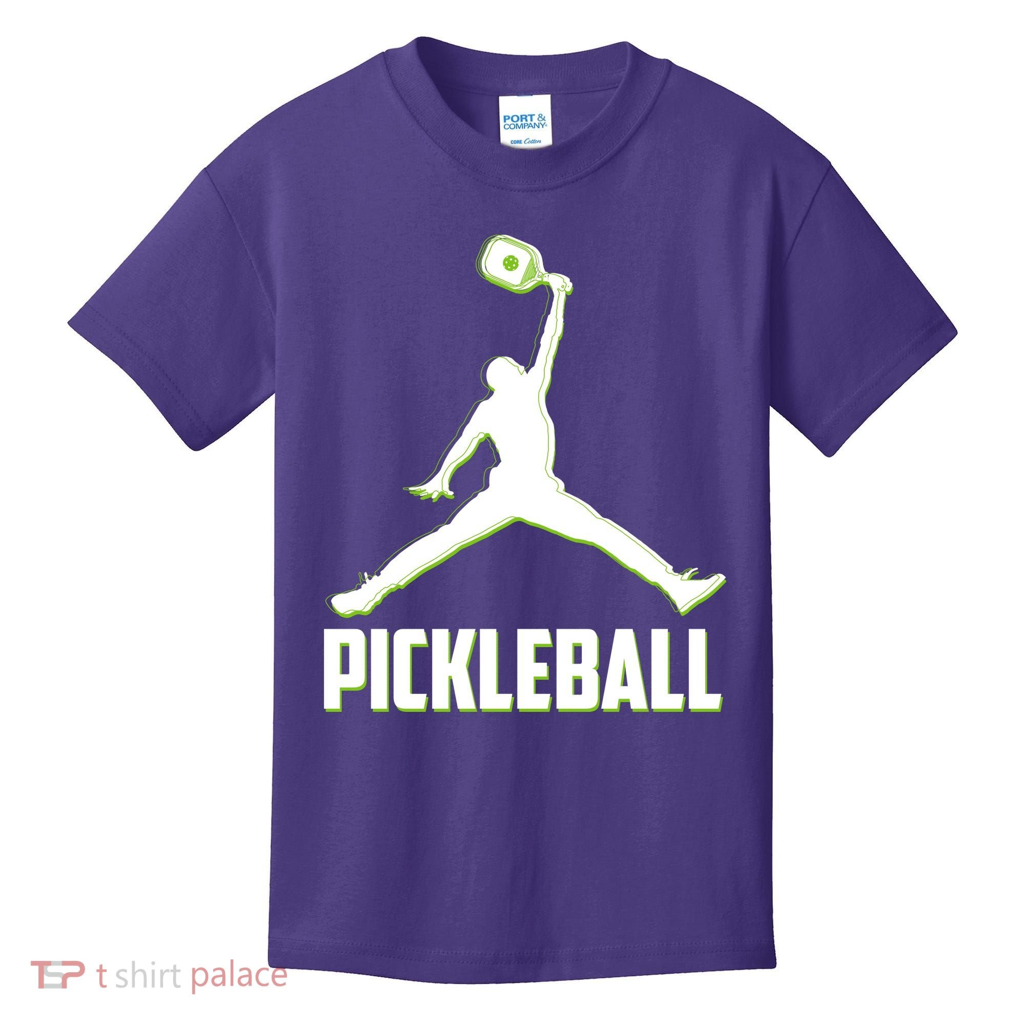 Funny Pickleball Sports Logo Kids T-Shirt
