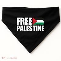 Free Palestine Support Stand With Palestine USA-Made Doggie Bandana thumb 0