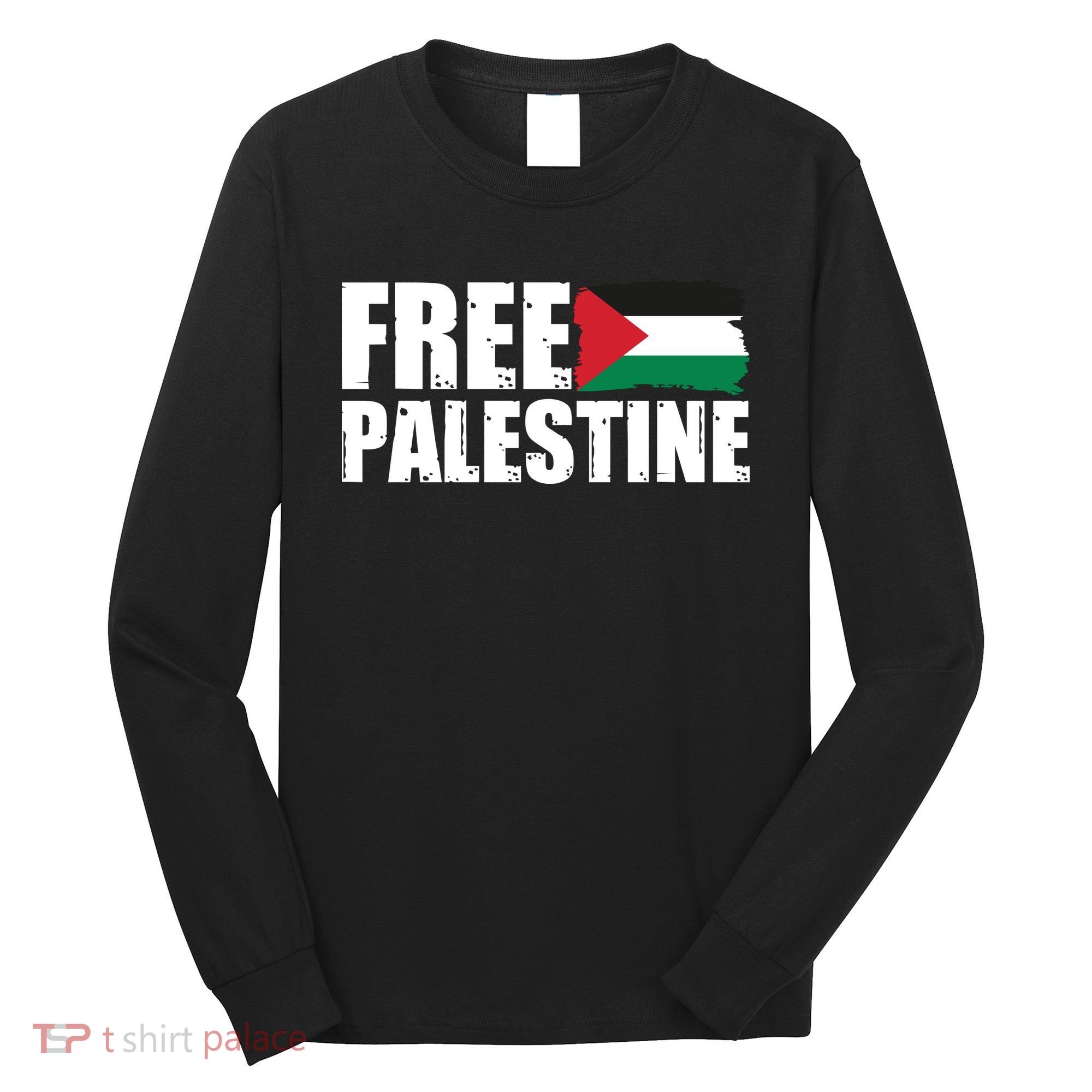 Free Palestine Support Stand With Palestine Long Sleeve Shirt