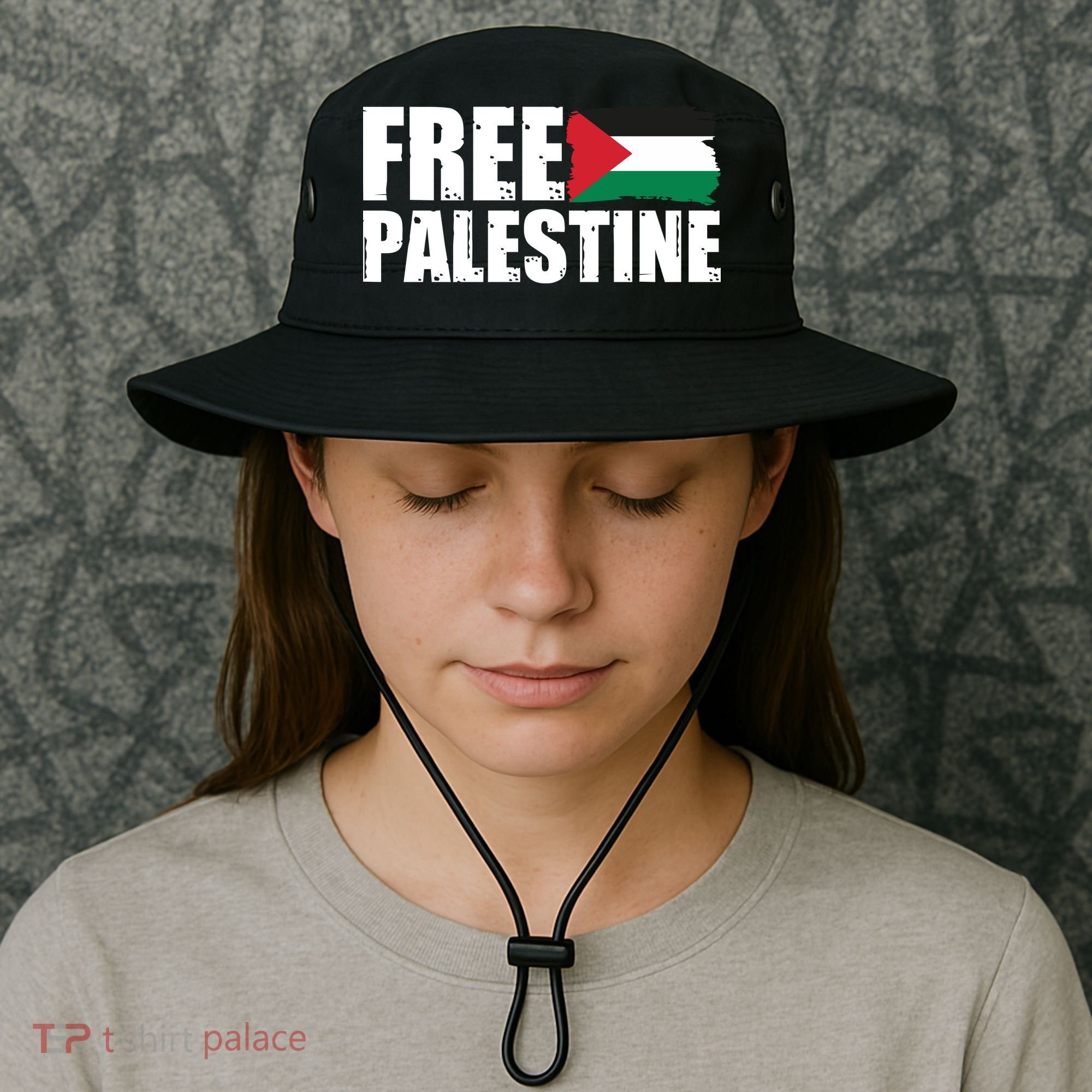 Free Palestine Support Stand With Palestine Bucket Hat