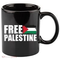 Free Palestine Support Stand With Palestine 11oz C Handle Ceramic Mug thumb 0