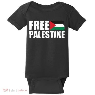 Free Palestine Support Stand With Palestine Baby Bodysuit