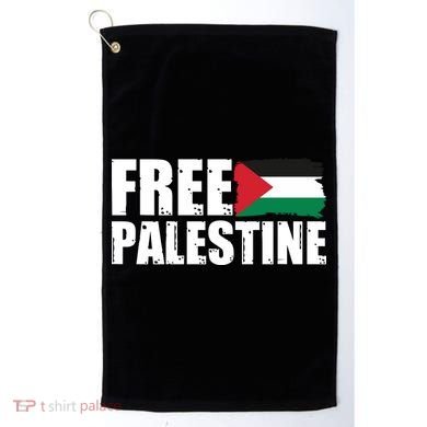 Free Palestine Support Stand With Palestine Golf Towel