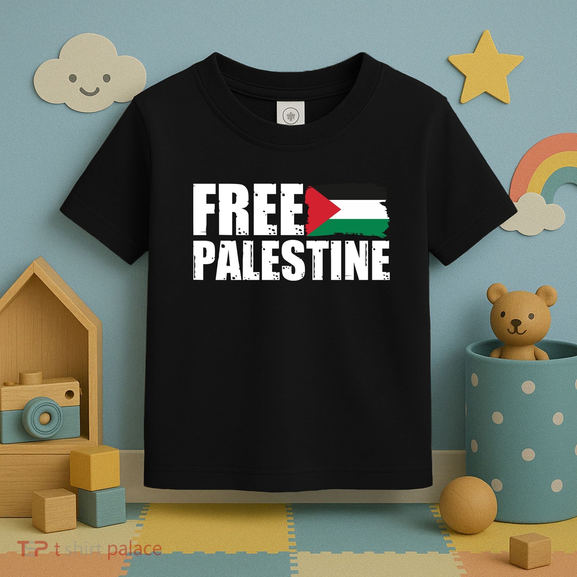 Free Palestine Support Stand With Palestine Toddler T-Shirt