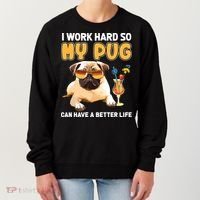 Funny Pug Shirts Pug Lover Gifts Women's Sweatshirt thumb 0