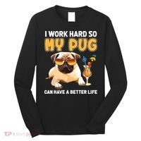 Funny Pug Shirts Pug Lover Gifts Long Sleeve Shirt thumb 0
