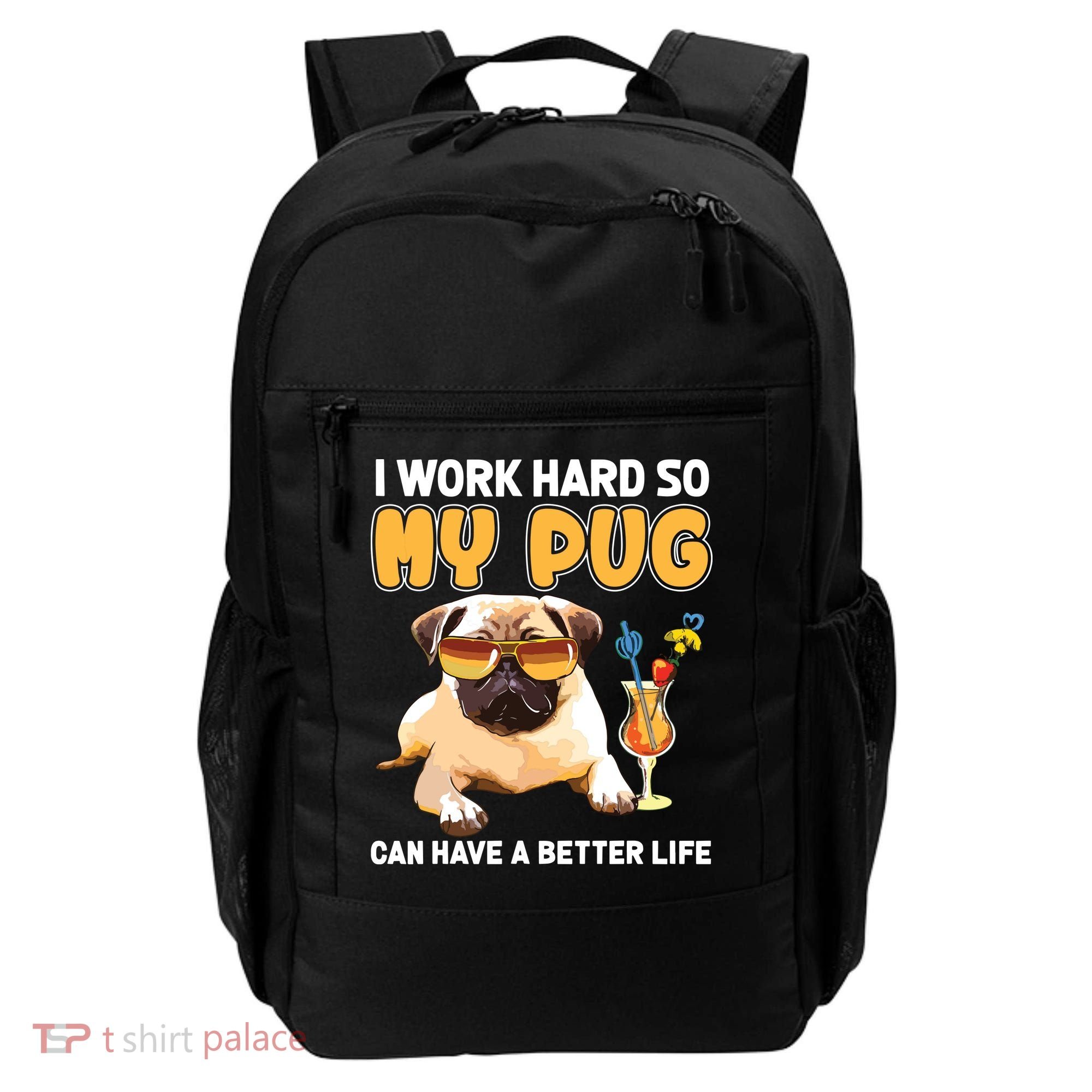 Funny Pug Shirts Pug Lover Gifts Backpack