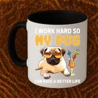 Funny Pug Shirts Pug Lover Gifts Coffee Mug thumb 2