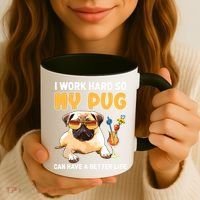 Funny Pug Shirts Pug Lover Gifts Coffee Mug thumb 3