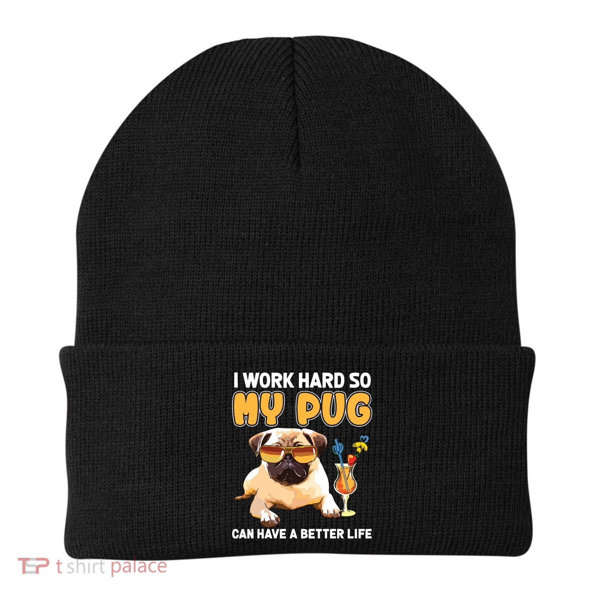 Funny Pug Shirts Pug Lover Gifts Beanie