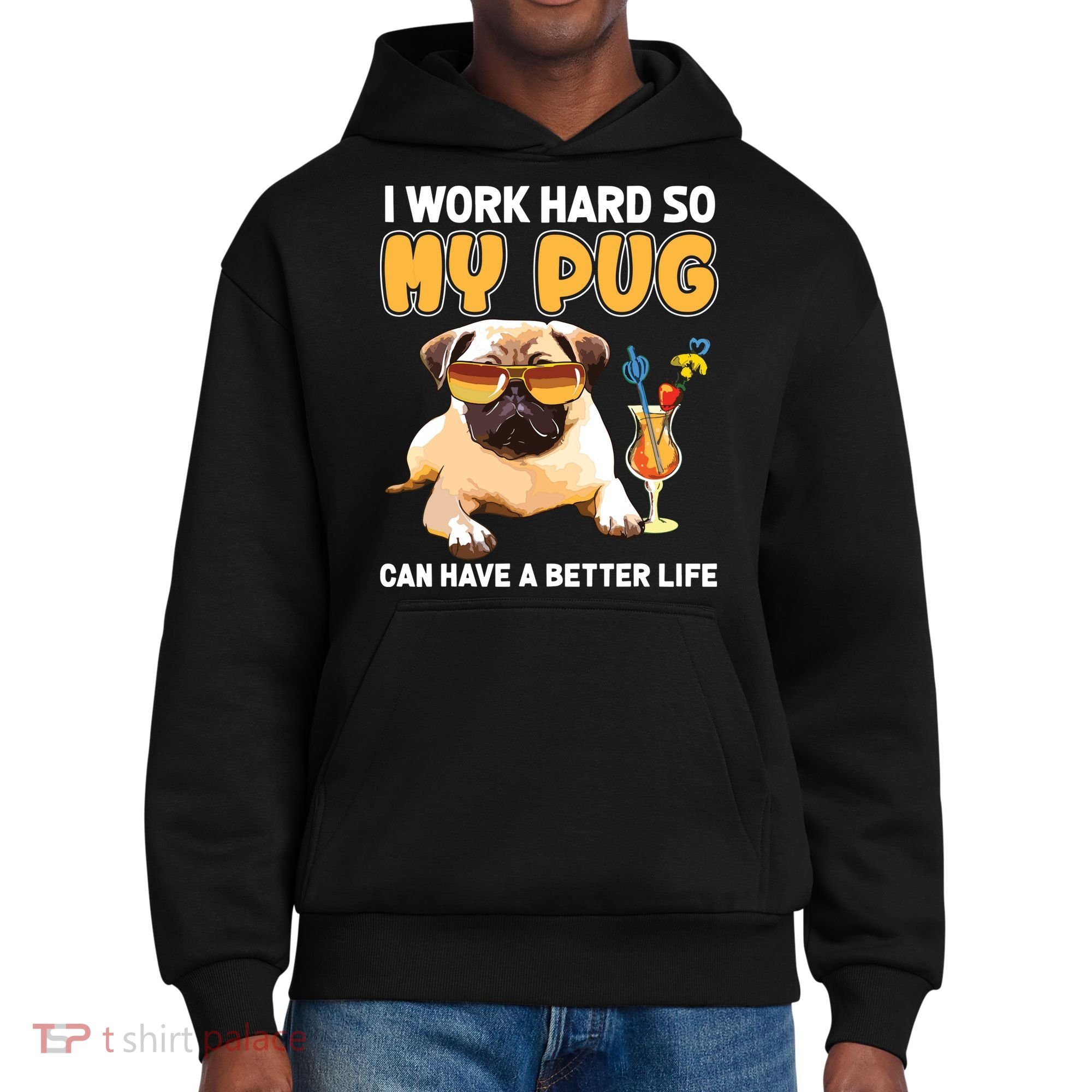 Funny Pug Shirts Pug Lover Gifts District V.I.T. Heavyweight Hoodie