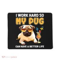 Funny Pug Shirts Pug Lover Gifts Mousepad thumb 0