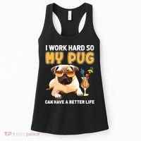 Funny Pug Shirts Pug Lover Gifts Women's Tank Top thumb 0