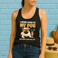 Funny Pug Shirts Pug Lover Gifts Women's Tank Top thumb 2