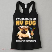 Funny Pug Shirts Pug Lover Gifts Women's Tank Top thumb 3
