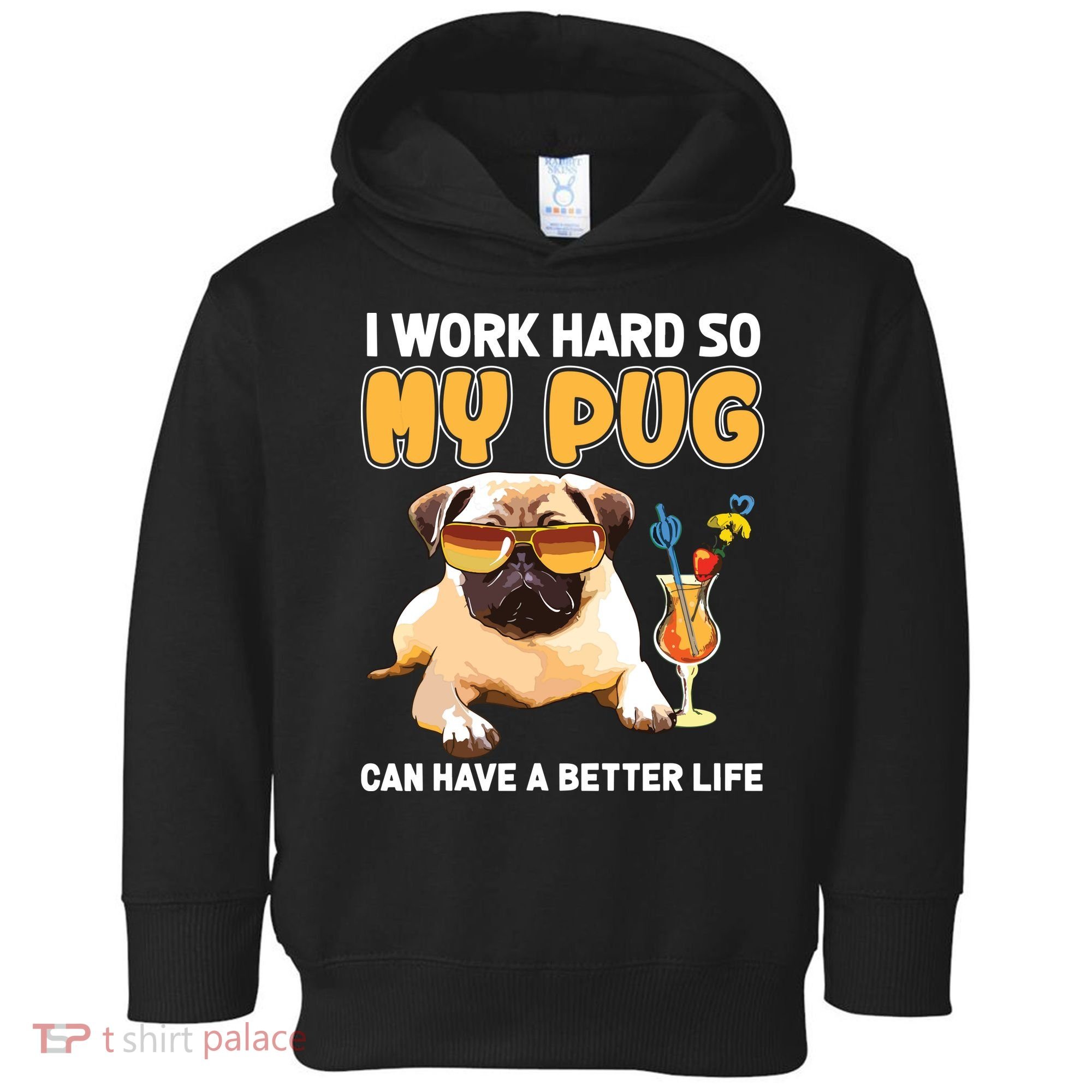 Funny Pug Shirts Pug Lover Gifts Toddler Hoodie