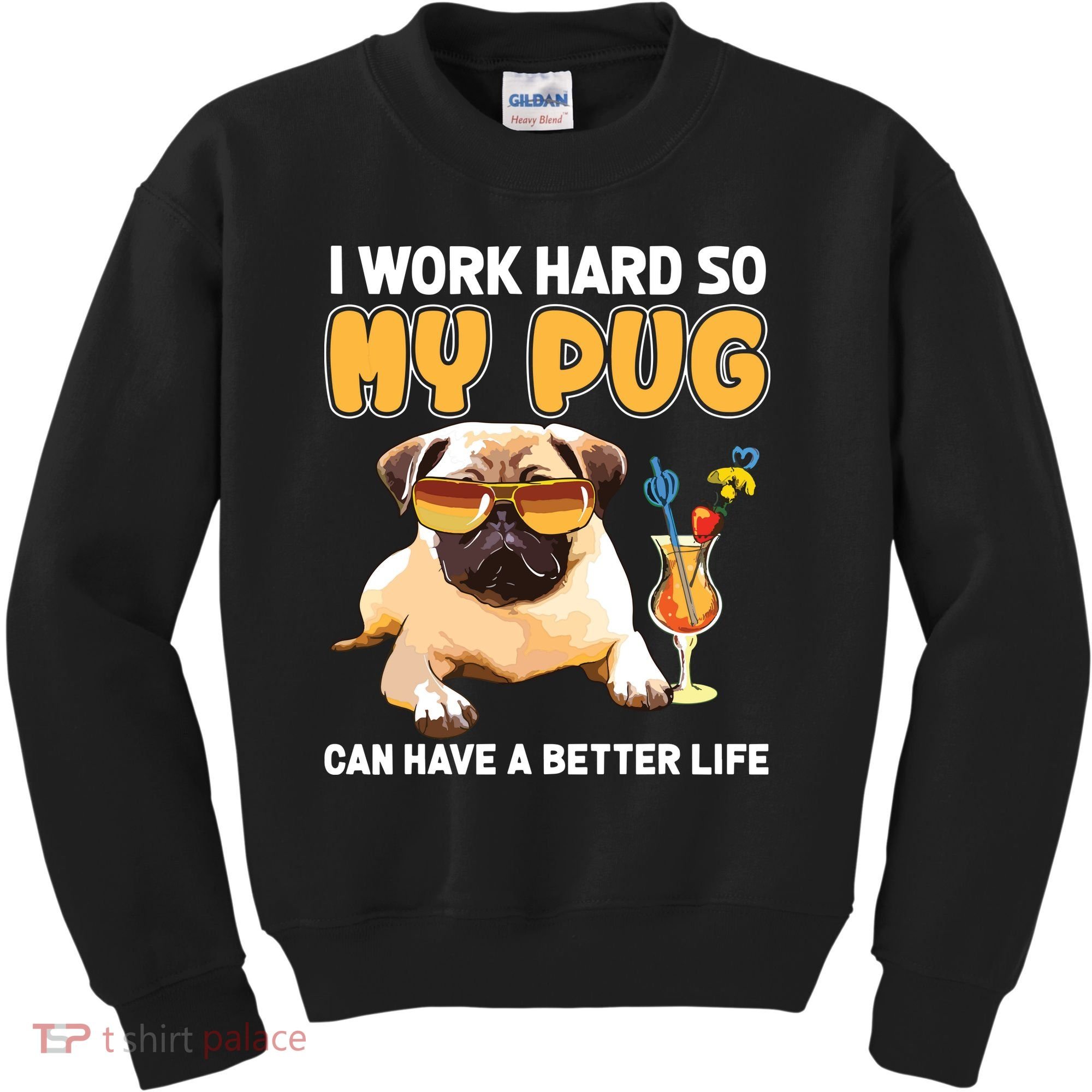 Funny Pug Shirts Pug Lover Gifts Kids Sweatshirt