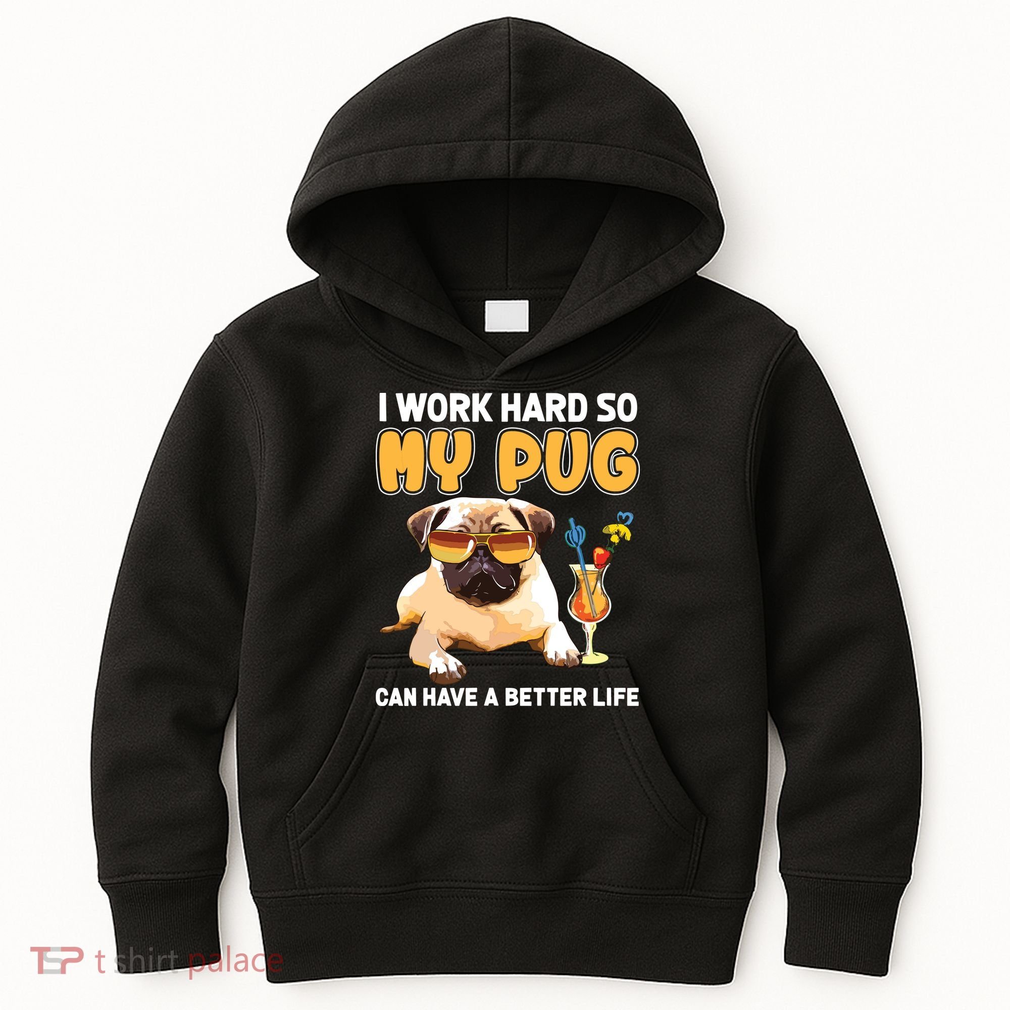 Funny Pug Shirts Pug Lover Gifts Kids Hoodie