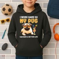 Funny Pug Shirts Pug Lover Gifts Kids Hoodie thumb 2