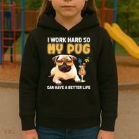 Funny Pug Shirts Pug Lover Gifts Kids Hoodie thumb 3