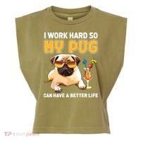 Funny Pug Shirts Pug Lover Gifts Garment-Dyed Women's Muscle Tee thumb 0