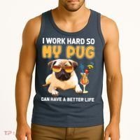 Funny Pug Shirts Pug Lover Gifts Tank Top thumb 3