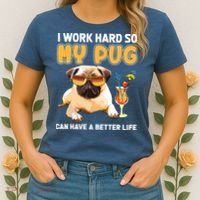 Funny Pug Shirts Pug Lover Gifts Women's T-Shirt thumb 2