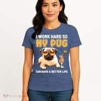 Funny Pug Shirts Pug Lover Gifts Women's T-Shirt thumb 4