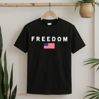 Freedom Pray Support American Values Patriotism T-Shirt thumb 2