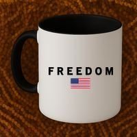 Freedom Pray Support American Values Patriotism Coffee Mug thumb 2