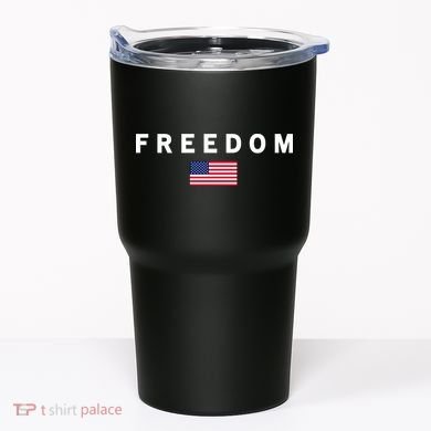 Freedom Pray Support American Values Patriotism Tumbler