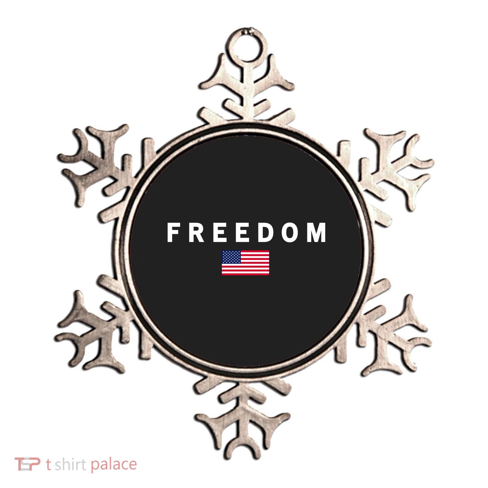 Freedom Pray Support American Values Patriotism Ornament