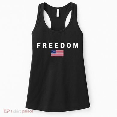 Freedom Pray Support American Values Patriotism Women's Tank Top